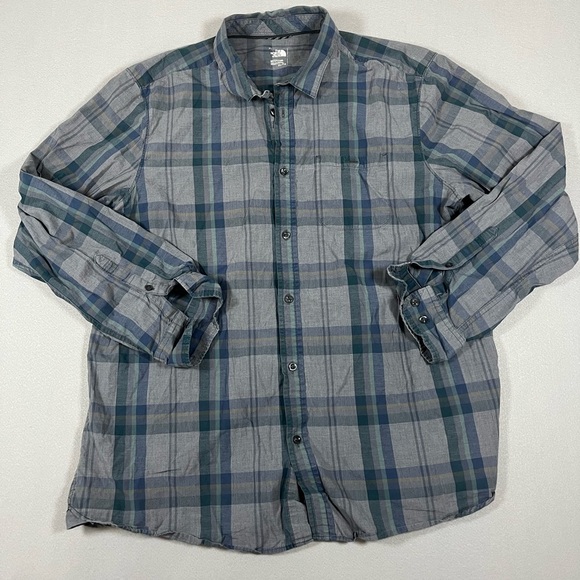 The North Face Other - 🏔️The North Face Plaid Button Down Shirt Men’s XL Blue Green